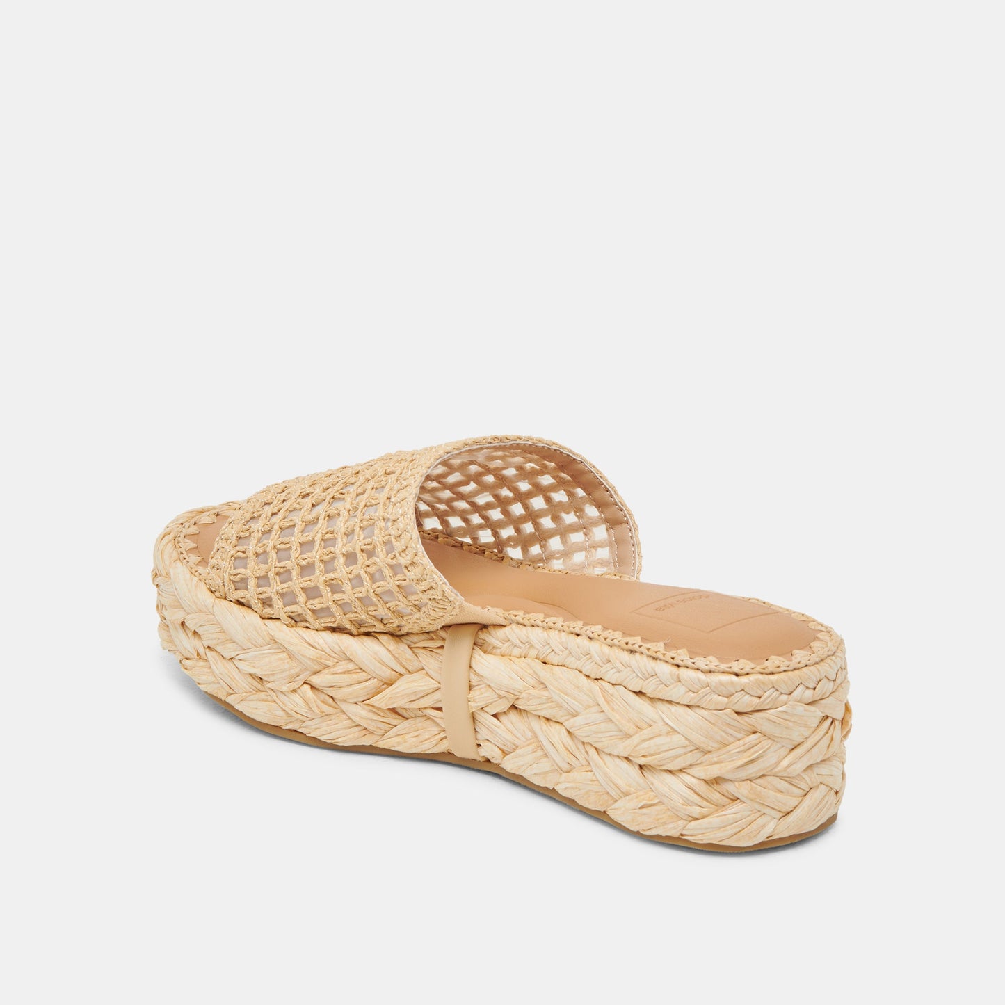 Dolce Vita CHAVI MESH SANDALS NATURAL WOVEN RAFFIA