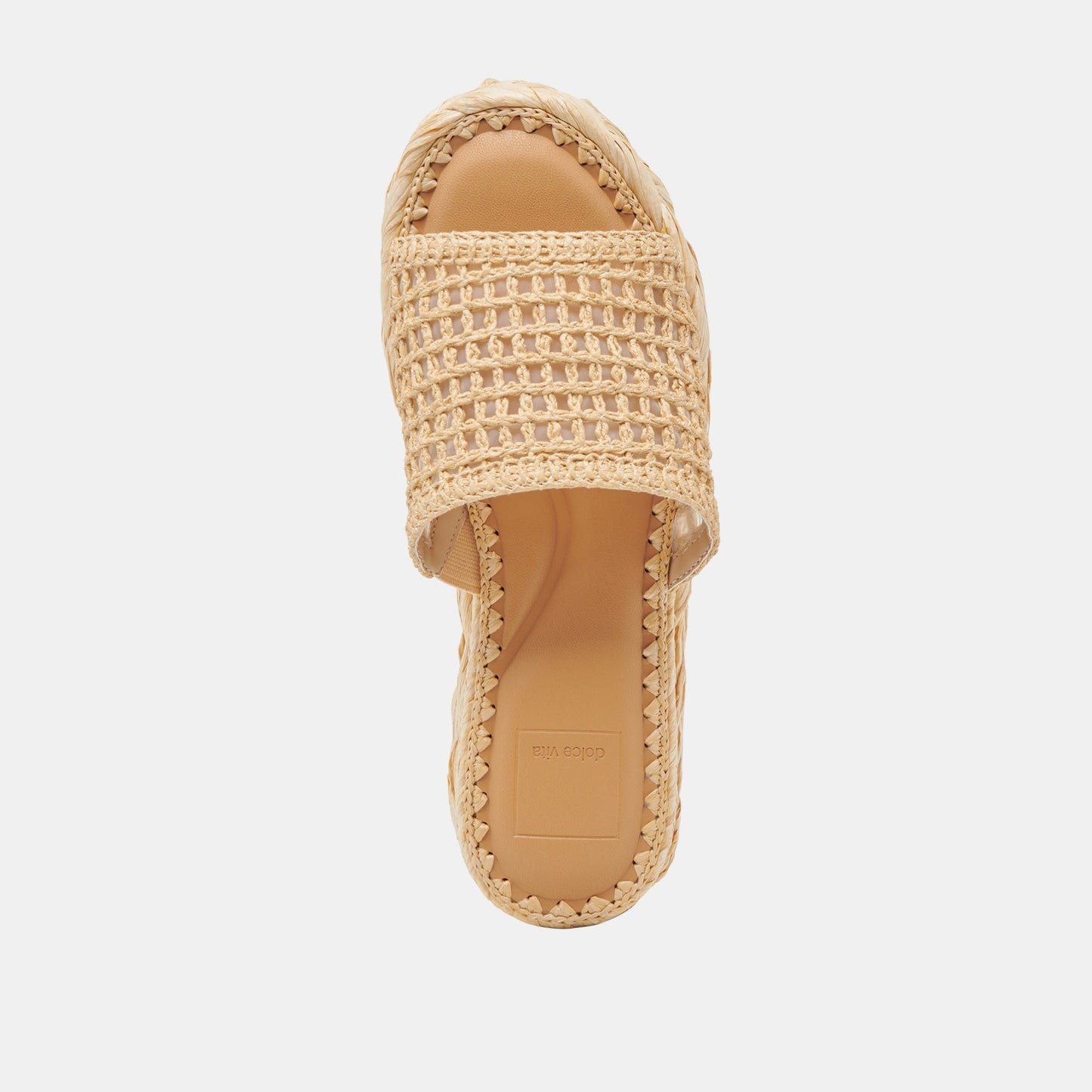 Dolce Vita CHAVI MESH SANDALS NATURAL WOVEN RAFFIA