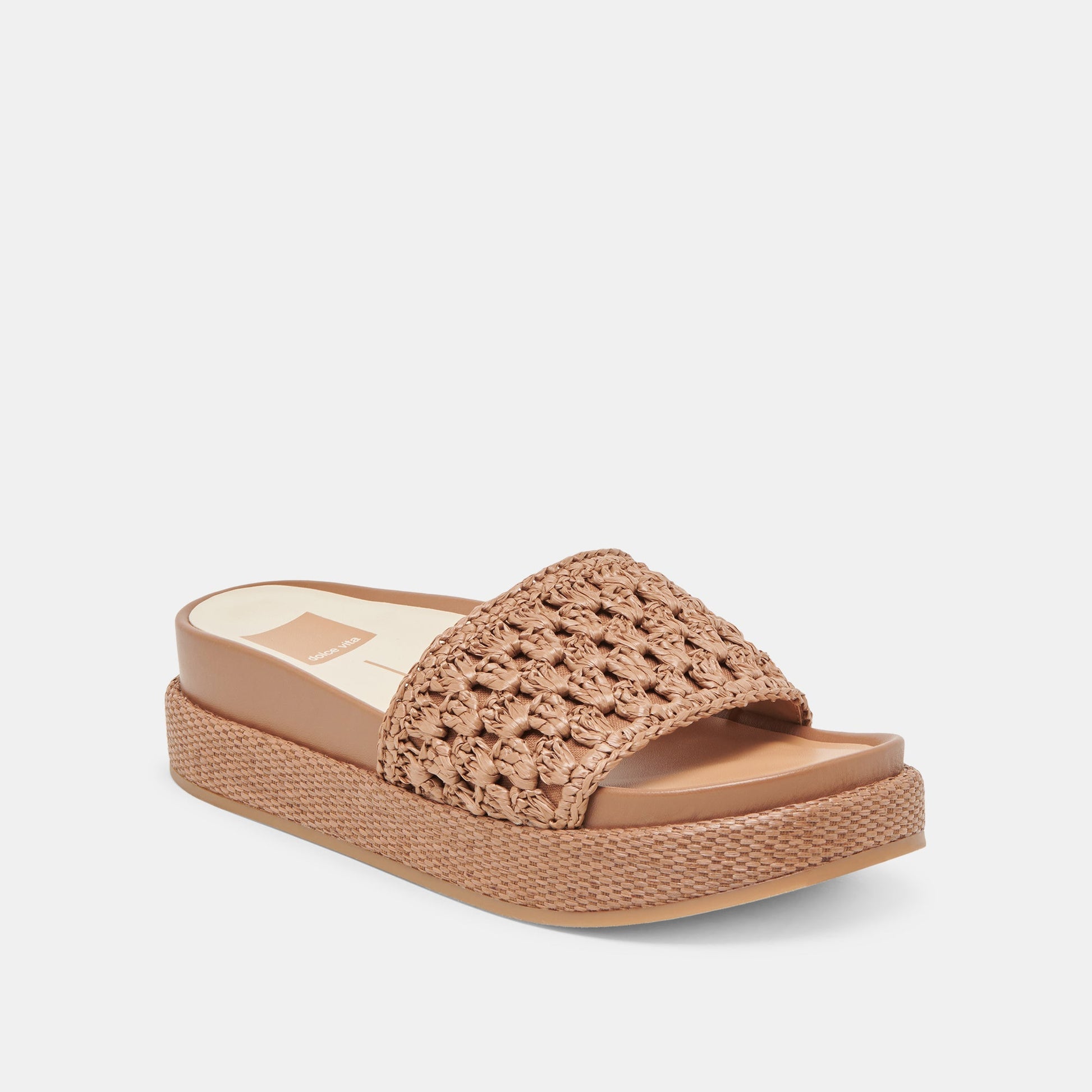 Dolce Vita SIDONA SANDALS BROWN RAFFIA