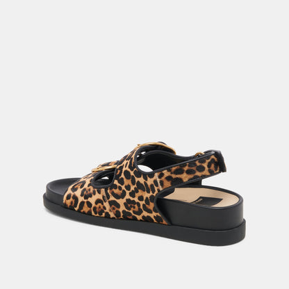 Dolce Vita STARLA SANDALS LEOPARD BLACK CALF HAIR