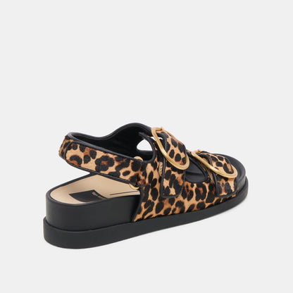Dolce Vita STARLA SANDALS LEOPARD BLACK CALF HAIR