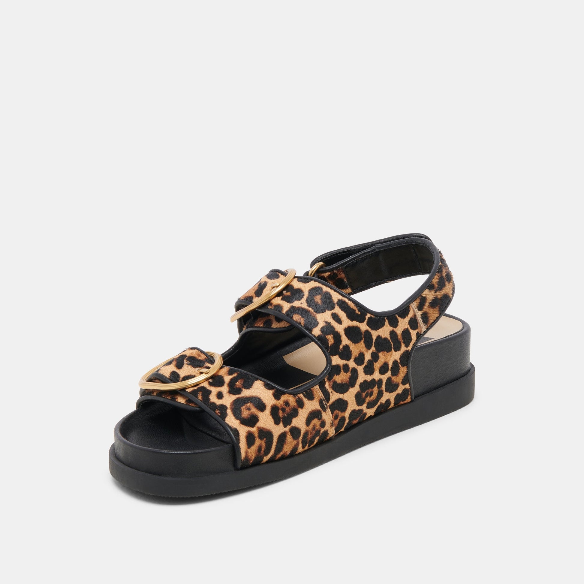 Dolce Vita STARLA SANDALS LEOPARD BLACK CALF HAIR