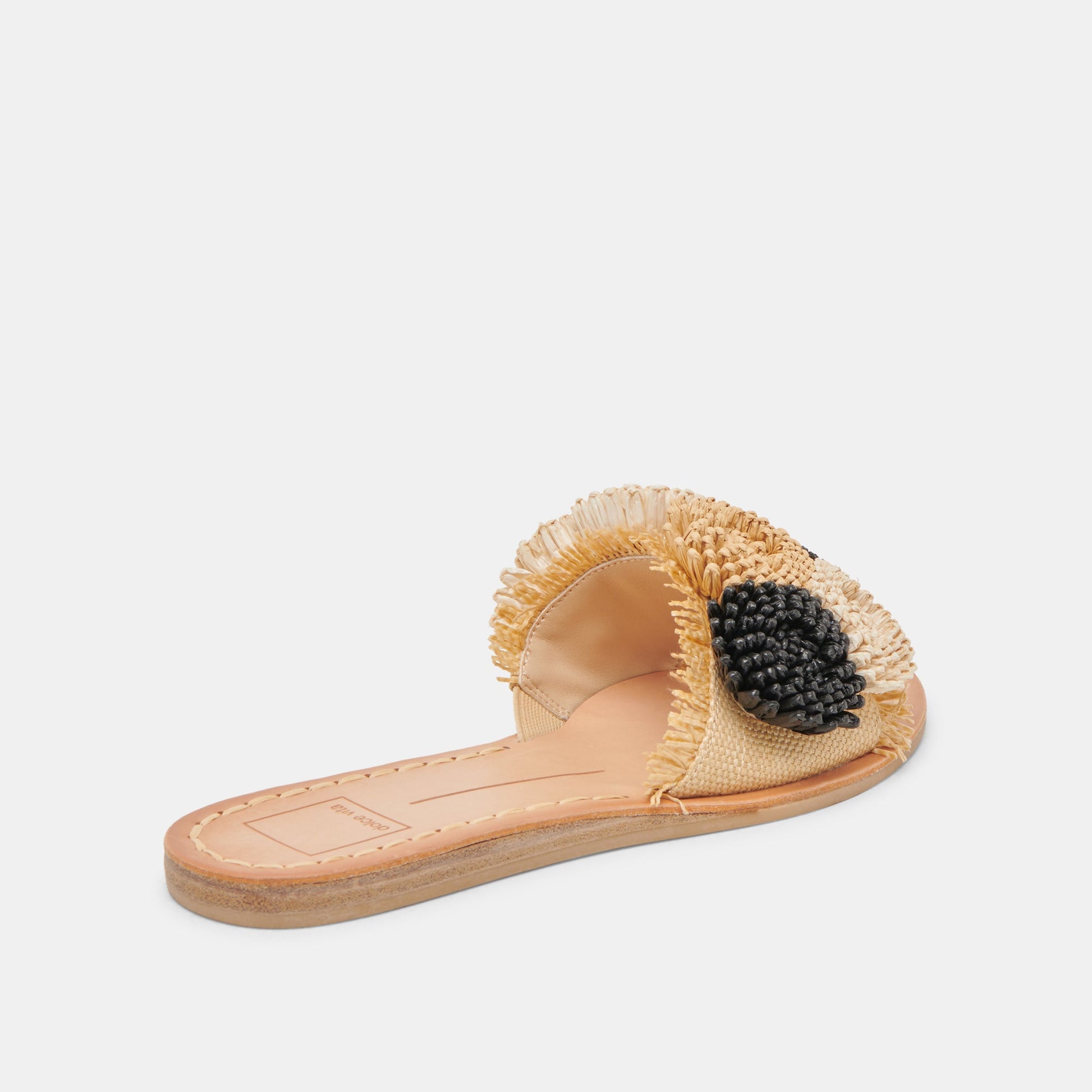 Dolce Vita DANELA SANDALS BLACK NATURAL RAFFIA