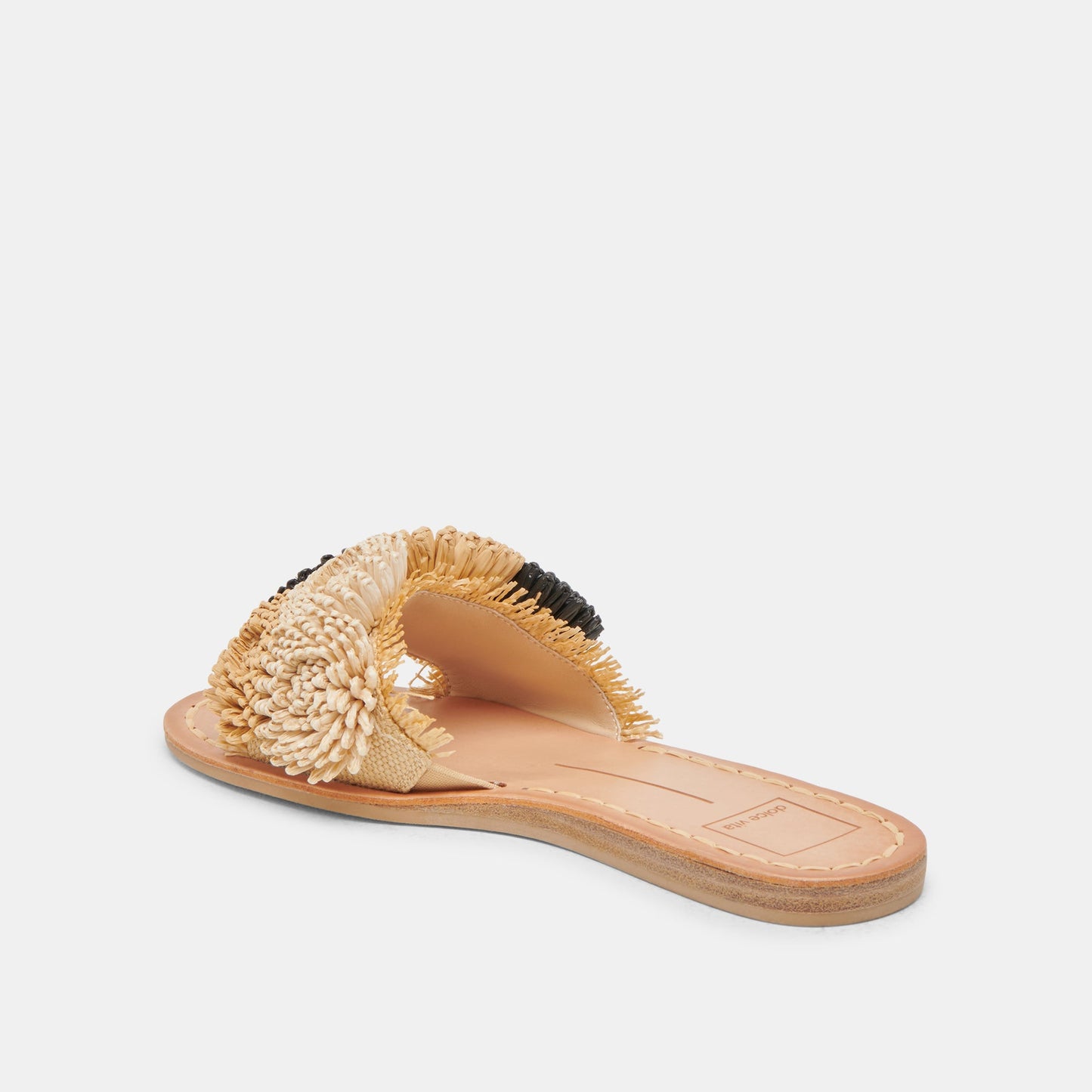 Dolce Vita DANELA SANDALS BLACK NATURAL RAFFIA