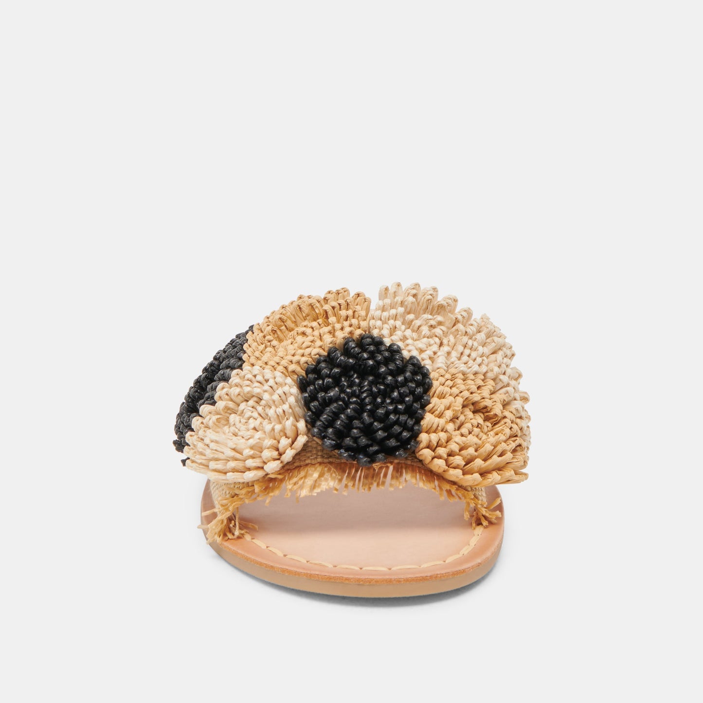 Dolce Vita DANELA SANDALS BLACK NATURAL RAFFIA