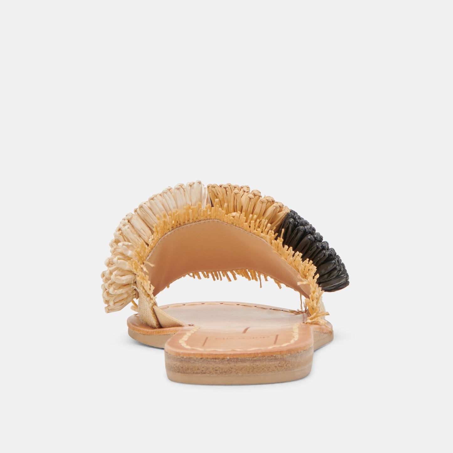 Dolce Vita DANELA SANDALS BLACK NATURAL RAFFIA