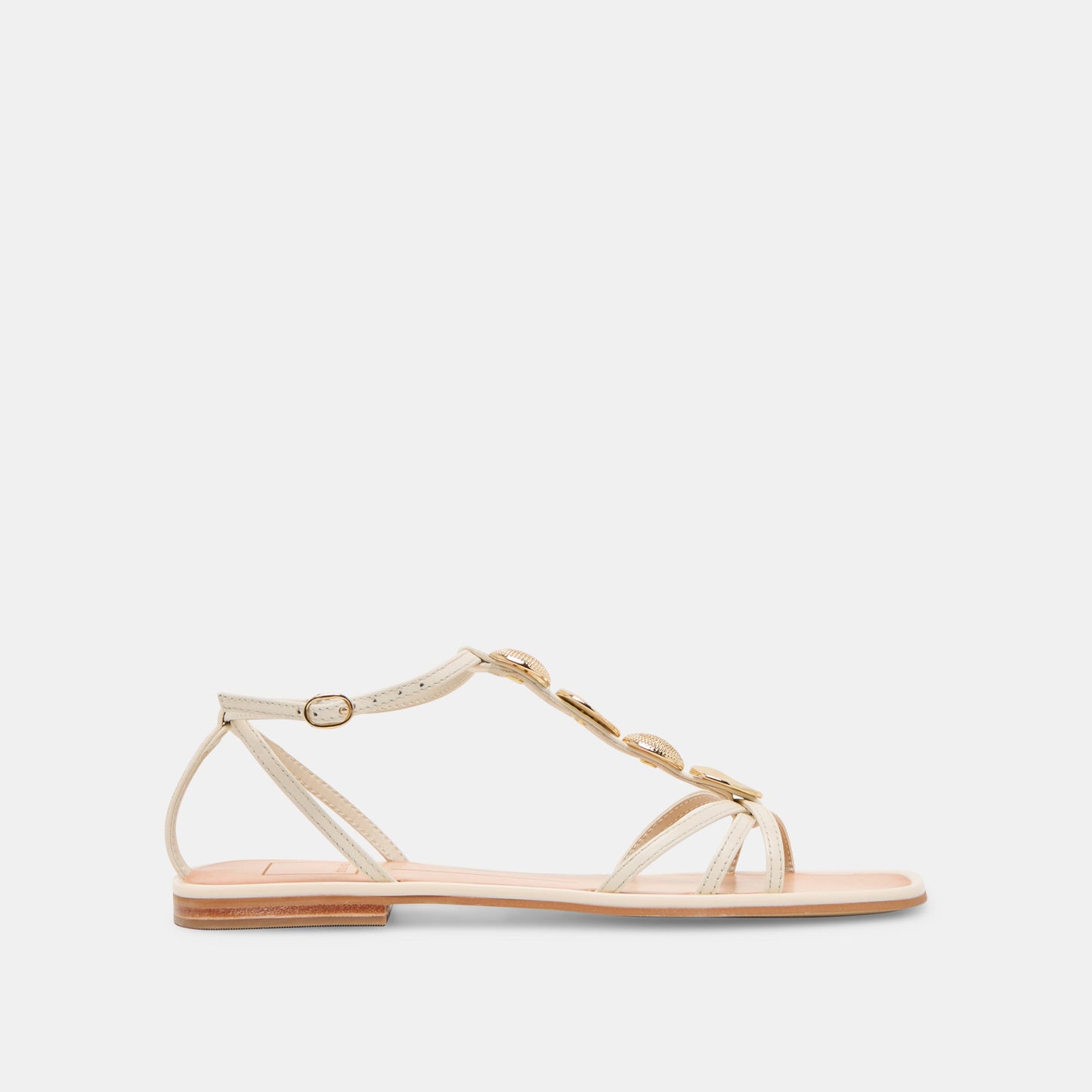Dolce Vita Faun Off White Leather Sandals
