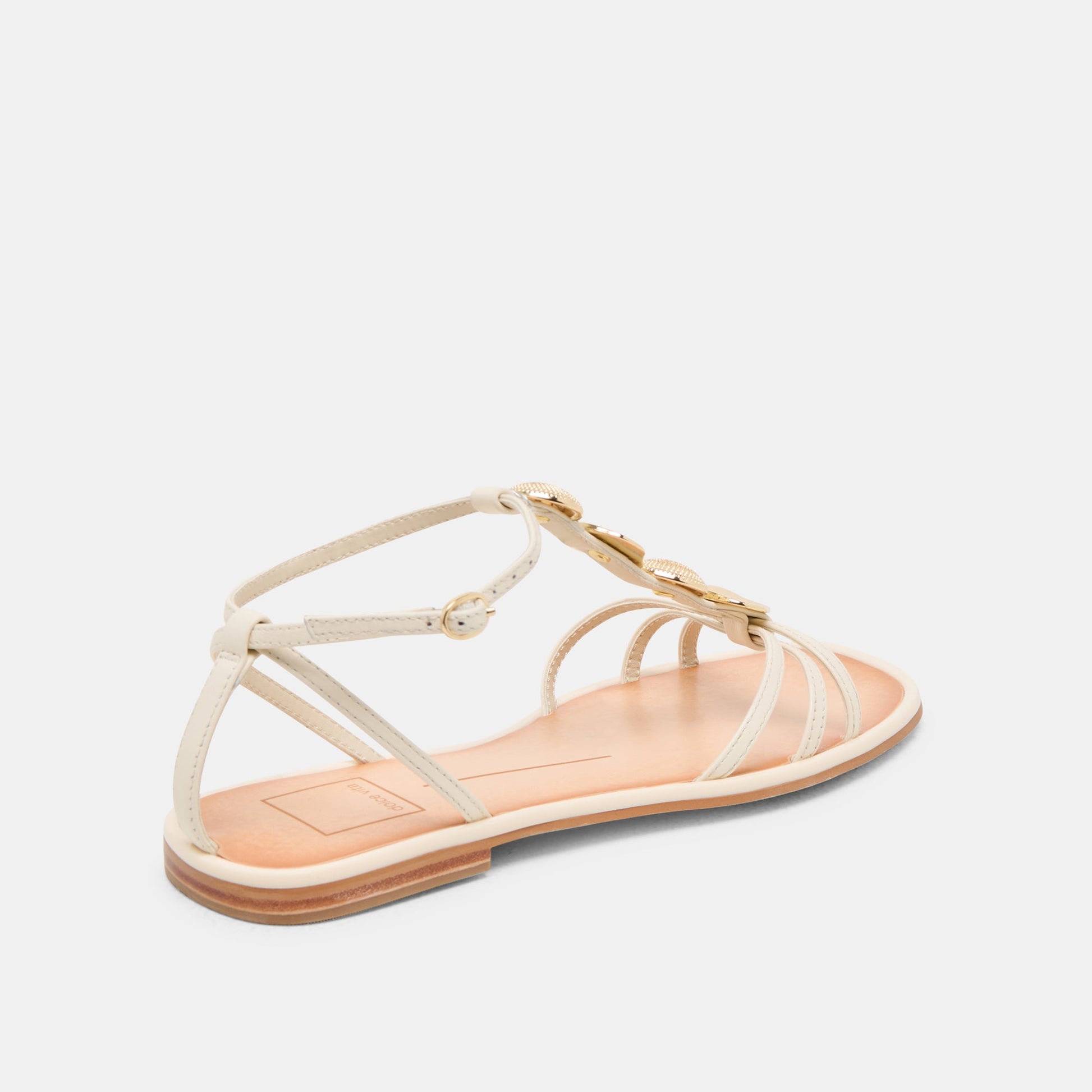 Dolce Vita Faun Off White Leather Sandals