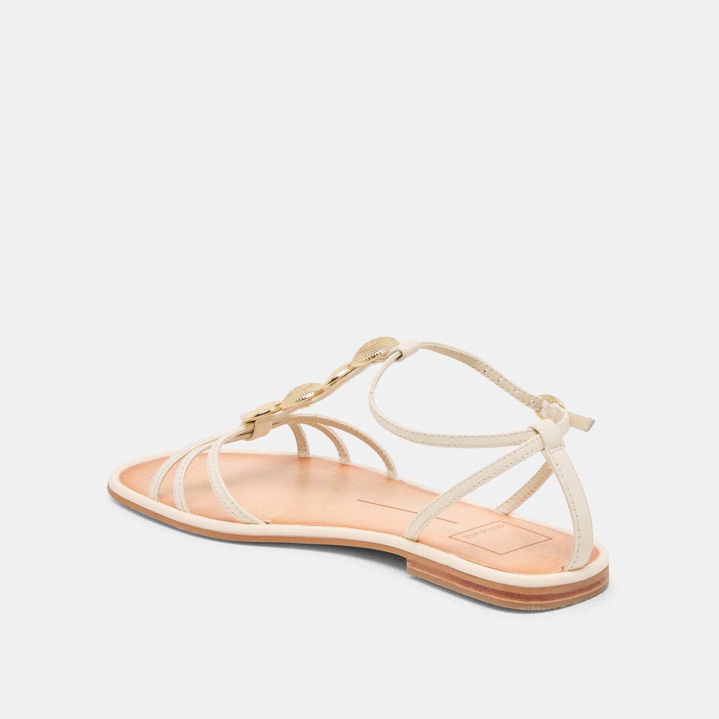 Dolce Vita Faun Off White Leather Sandals