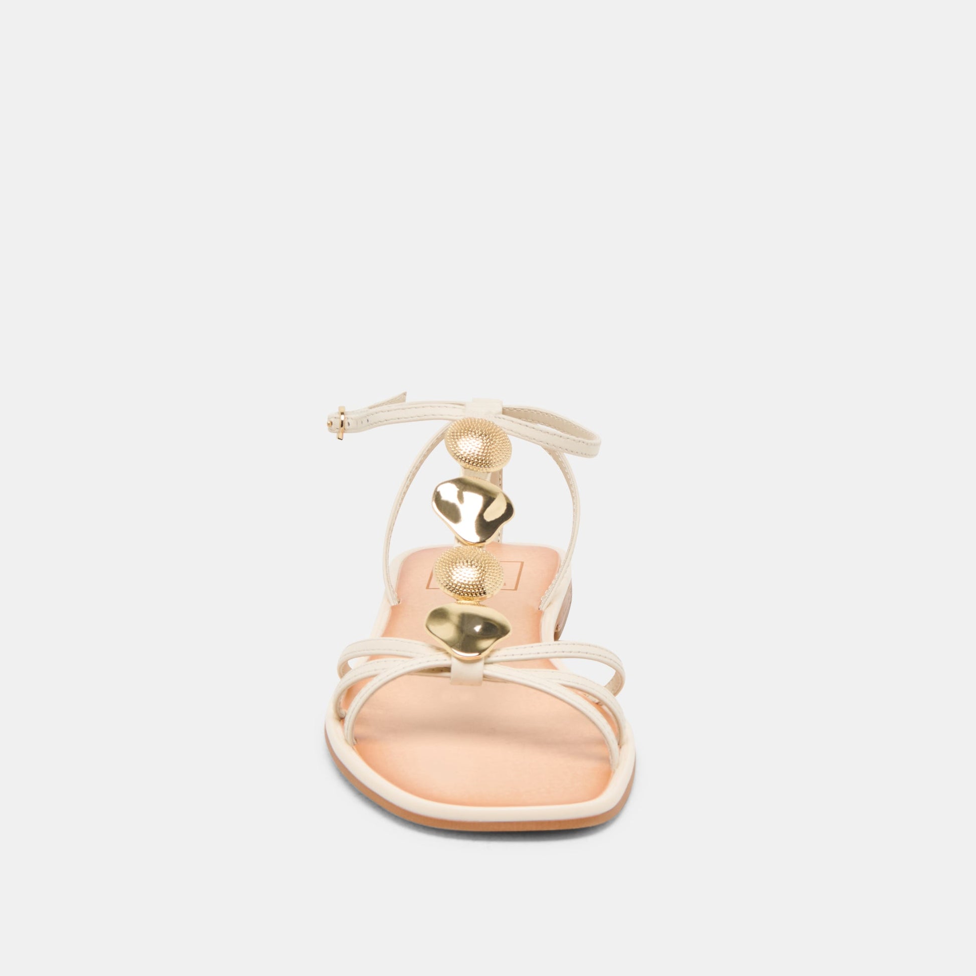 Dolce Vita Faun Off White Leather Sandals