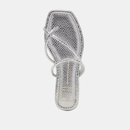 Dolce Vita LEANNA SANDALS SILVER EMBOSSED STELLA