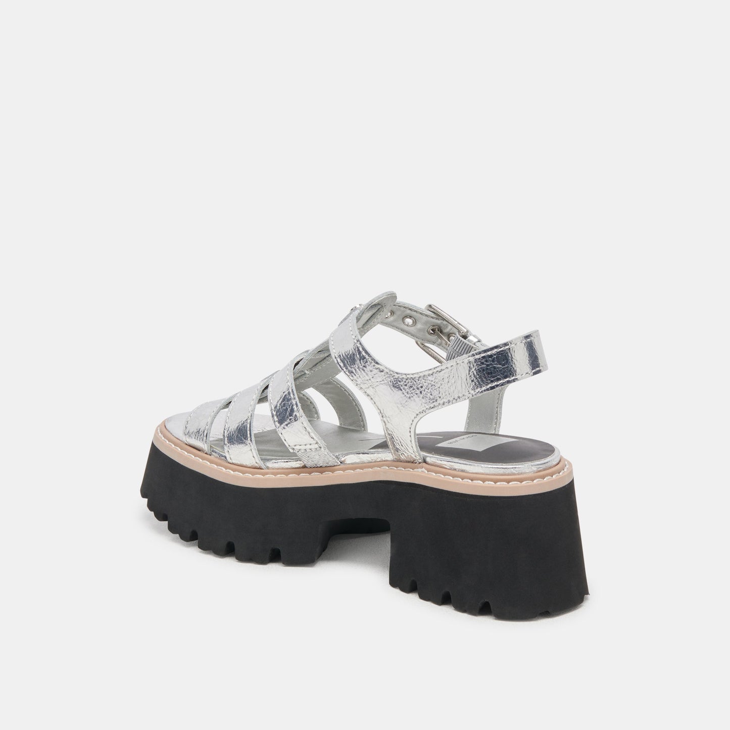 Dolce Vita LATICE SANDALS SILVER DISTRESSED LEATHER