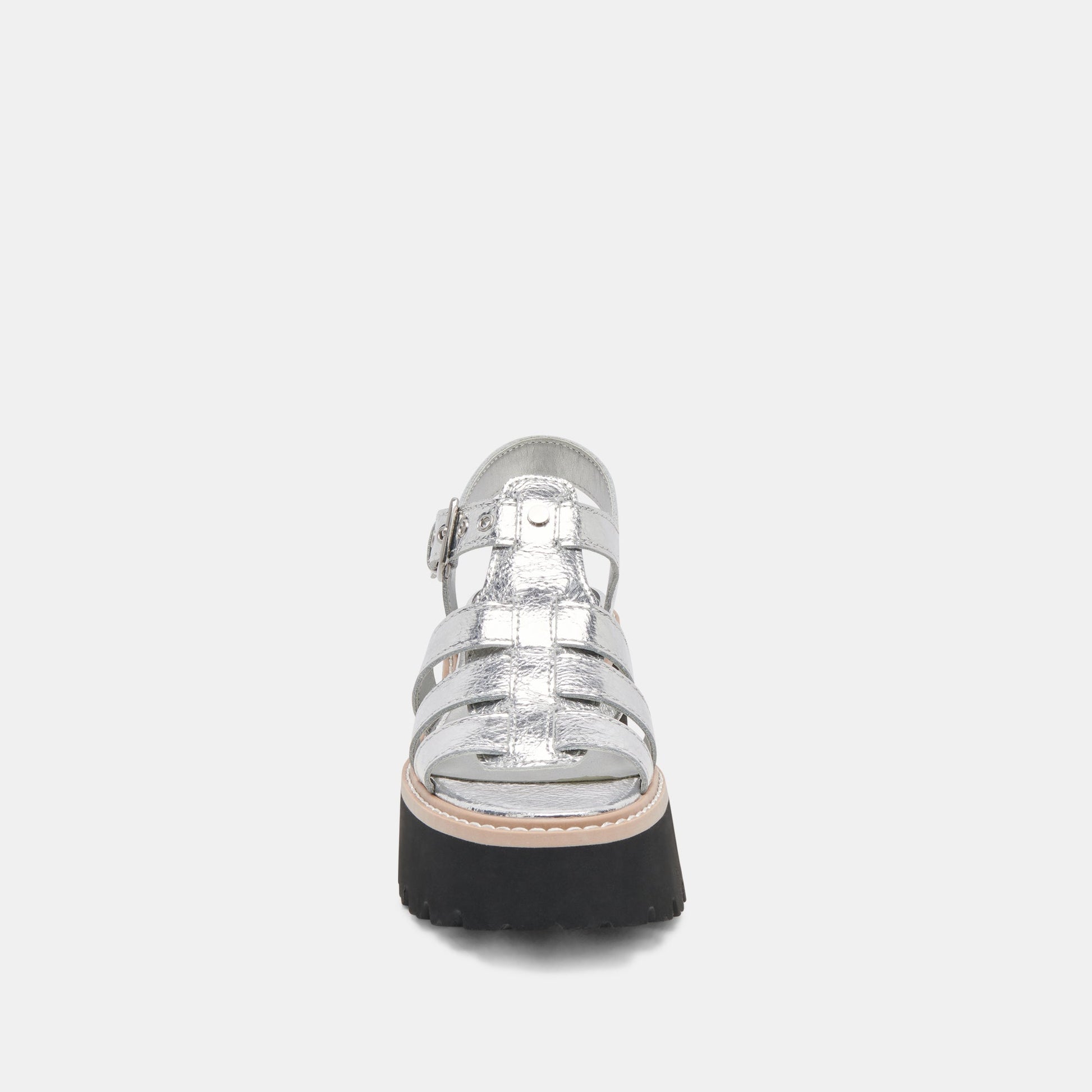 Dolce Vita LATICE SANDALS SILVER DISTRESSED LEATHER
