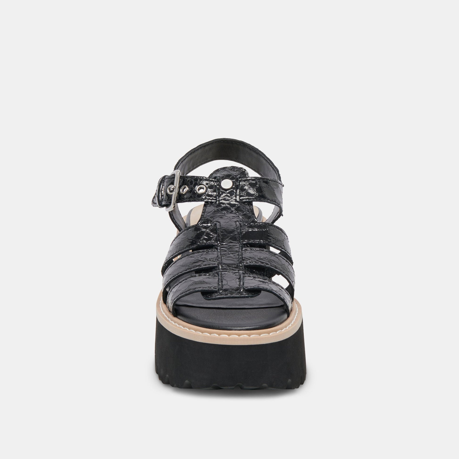 Dolce Vita LATICE SANDALS MIDNIGHT EMBOSSED LEATHER