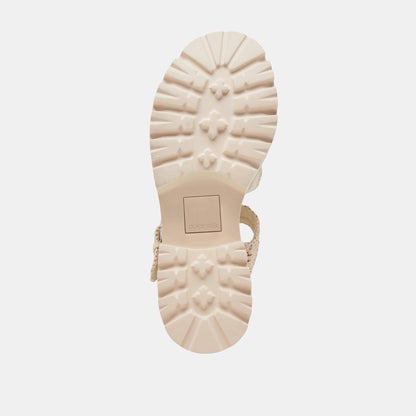 Dolce Vita LATICE SANDALS OATMEAL KNIT