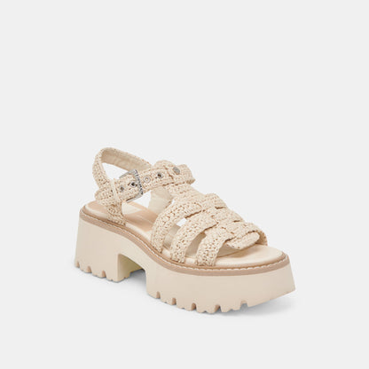 Dolce Vita LATICE SANDALS OATMEAL KNIT