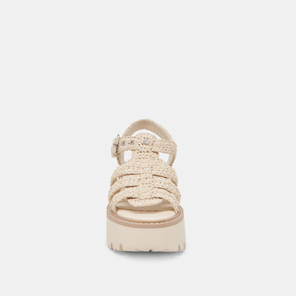 Dolce Vita LATICE SANDALS OATMEAL KNIT