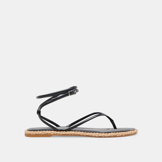 Dolce Vita COVE SANDALS BLACK LEATHER