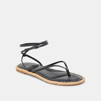 Dolce Vita COVE SANDALS BLACK LEATHER