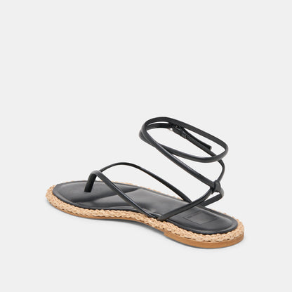 Dolce Vita COVE SANDALS BLACK LEATHER