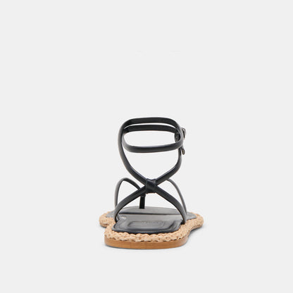 Dolce Vita COVE SANDALS BLACK LEATHER