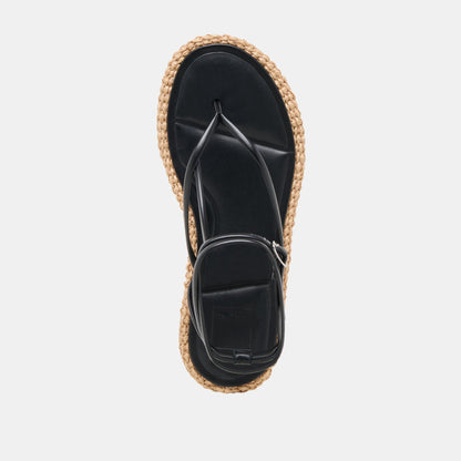 Dolce Vita COVE SANDALS BLACK LEATHER