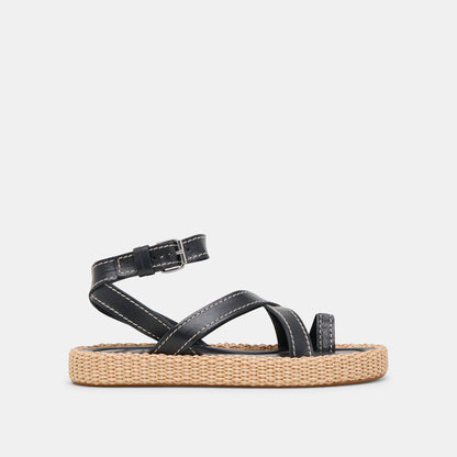 Dolce Vita ROXIE SANDALS BLACK LEATHER