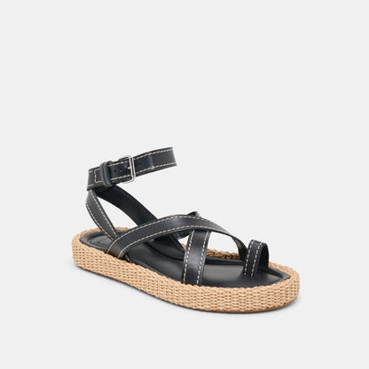 Dolce Vita ROXIE SANDALS BLACK LEATHER