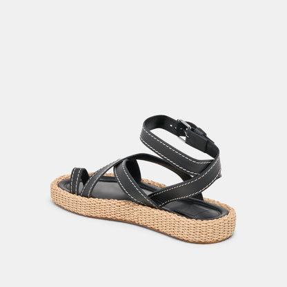 Dolce Vita ROXIE SANDALS BLACK LEATHER