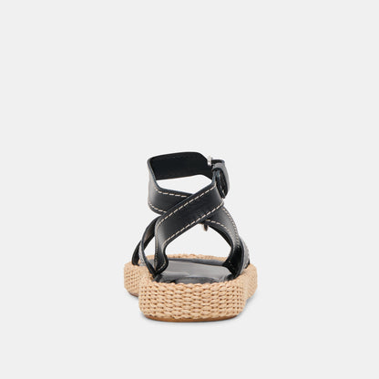 Dolce Vita ROXIE SANDALS BLACK LEATHER