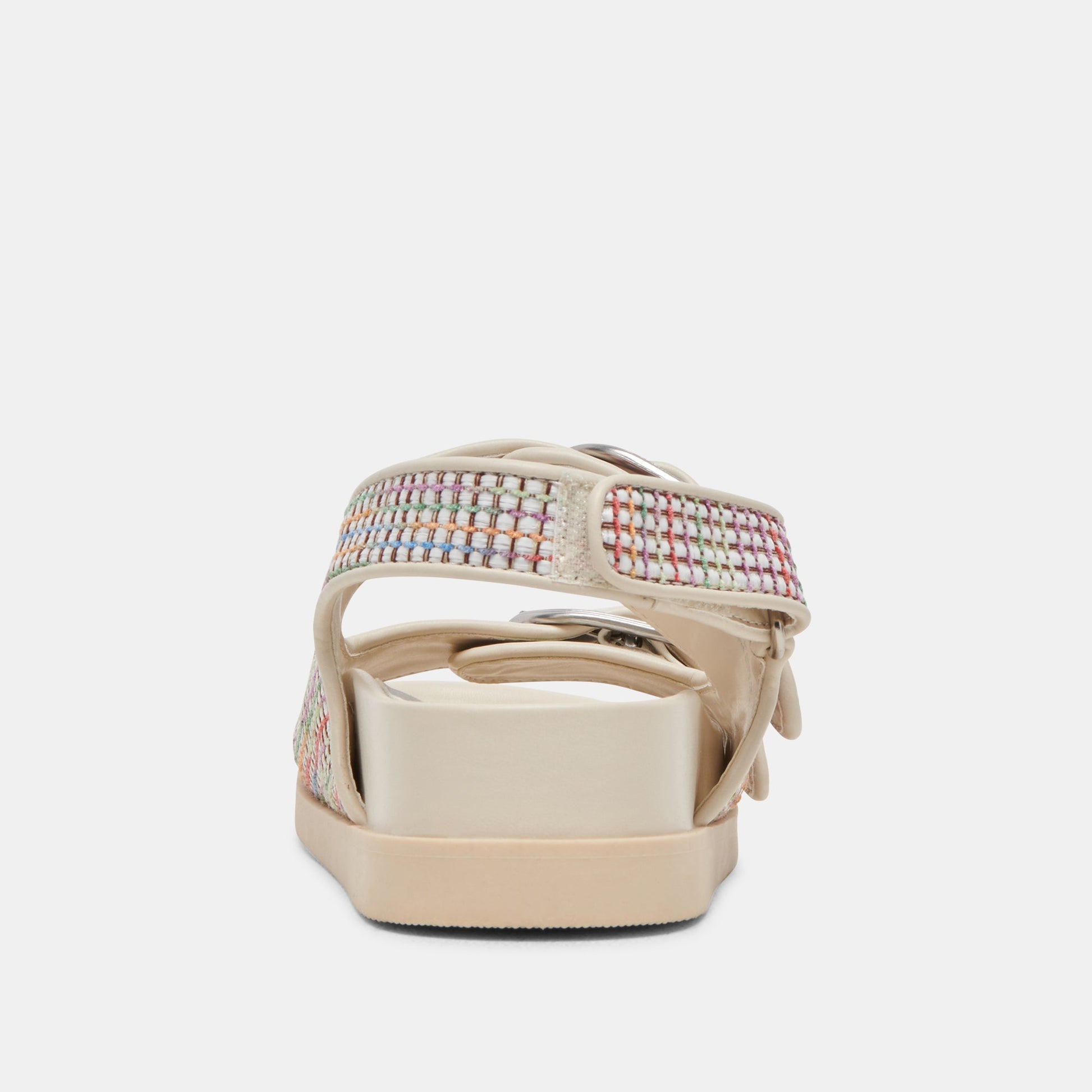Dolce Vita STARLA PRIDE SANDALS WHITE MULTI RAFFIA