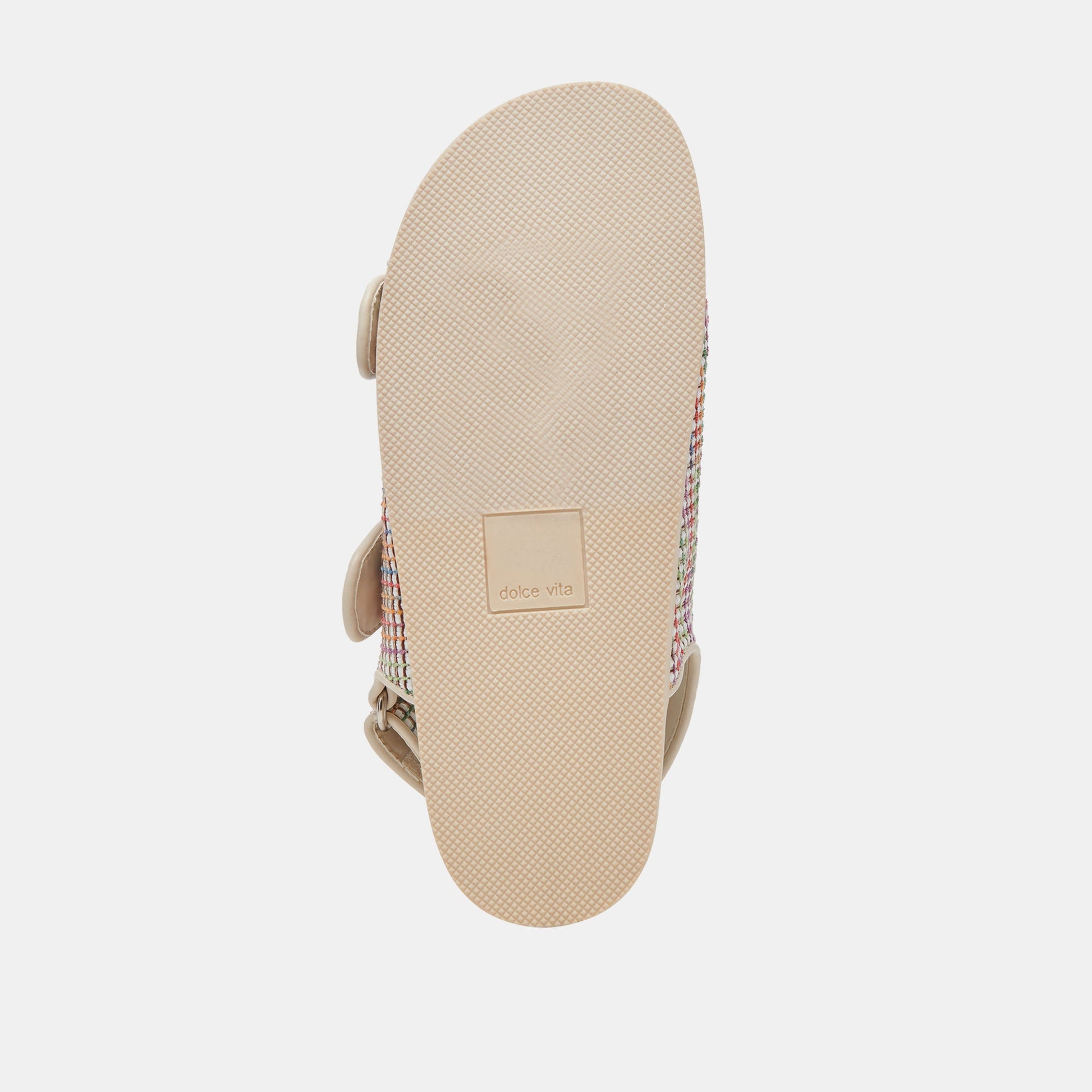 Dolce Vita STARLA PRIDE SANDALS WHITE MULTI RAFFIA