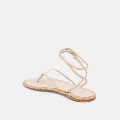 Dolce Vita COVE SANDALS OFF WHITE LEATHER