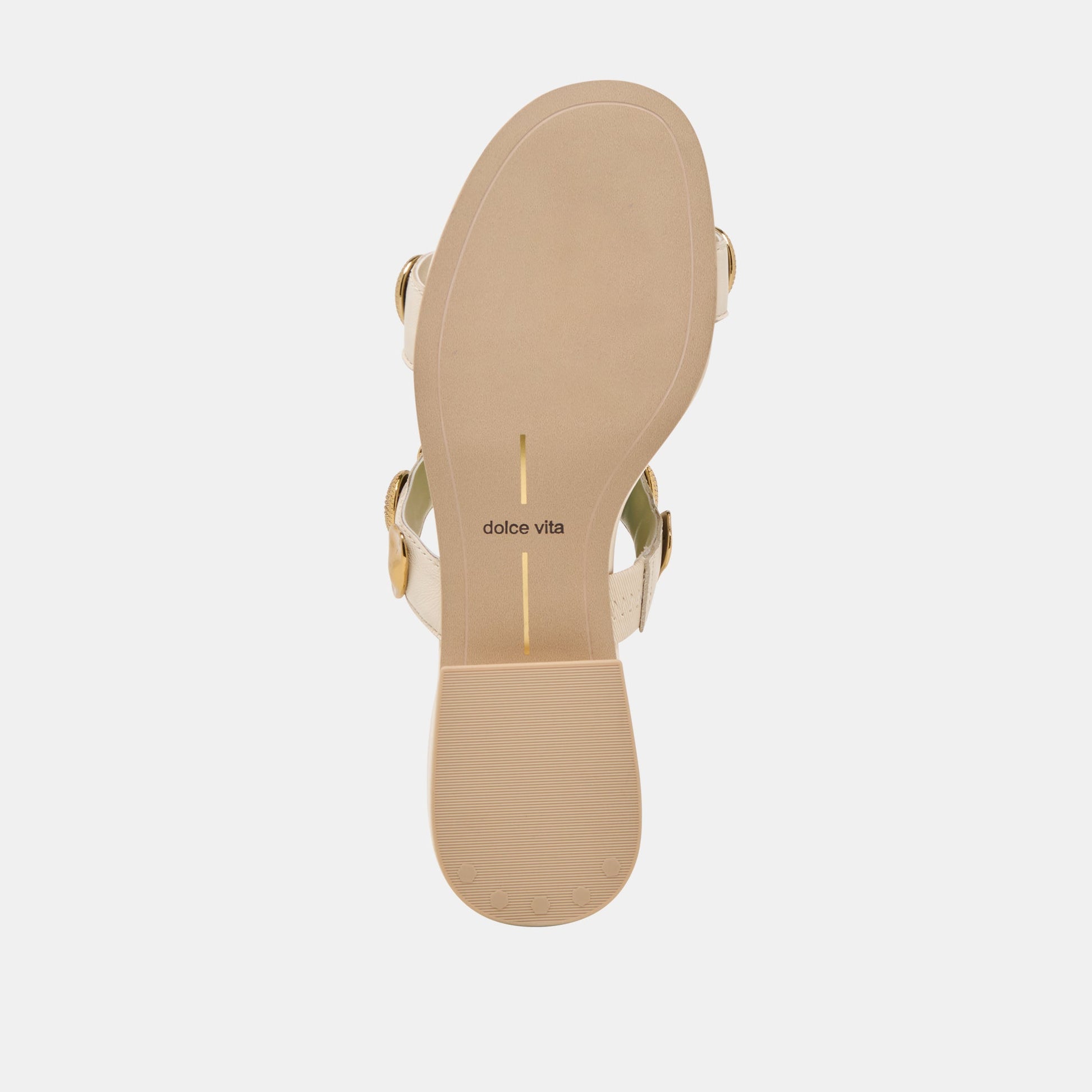 Dolce Vita Farrow Creme Leather Sandals