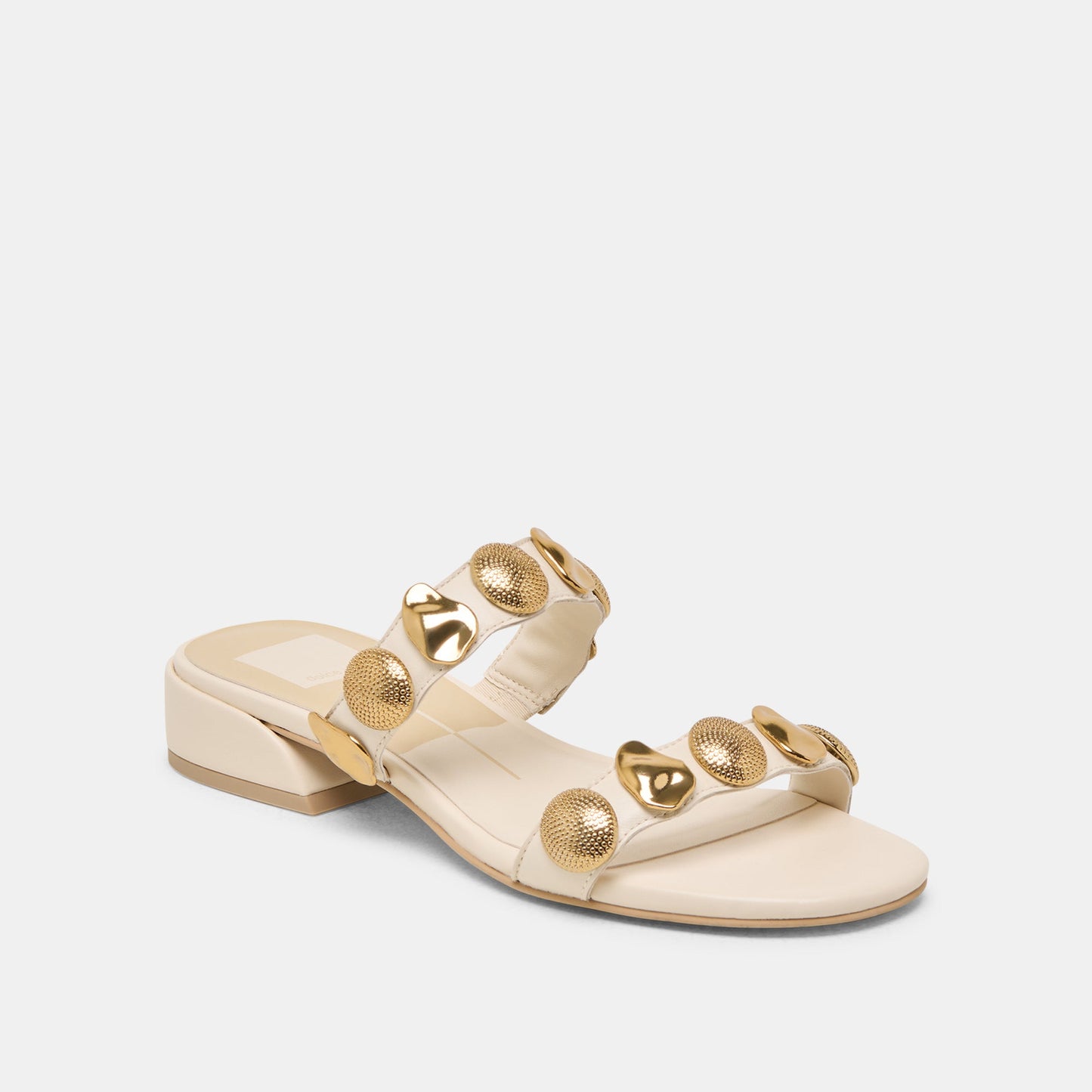 Dolce Vita Farrow Creme Leather Sandals