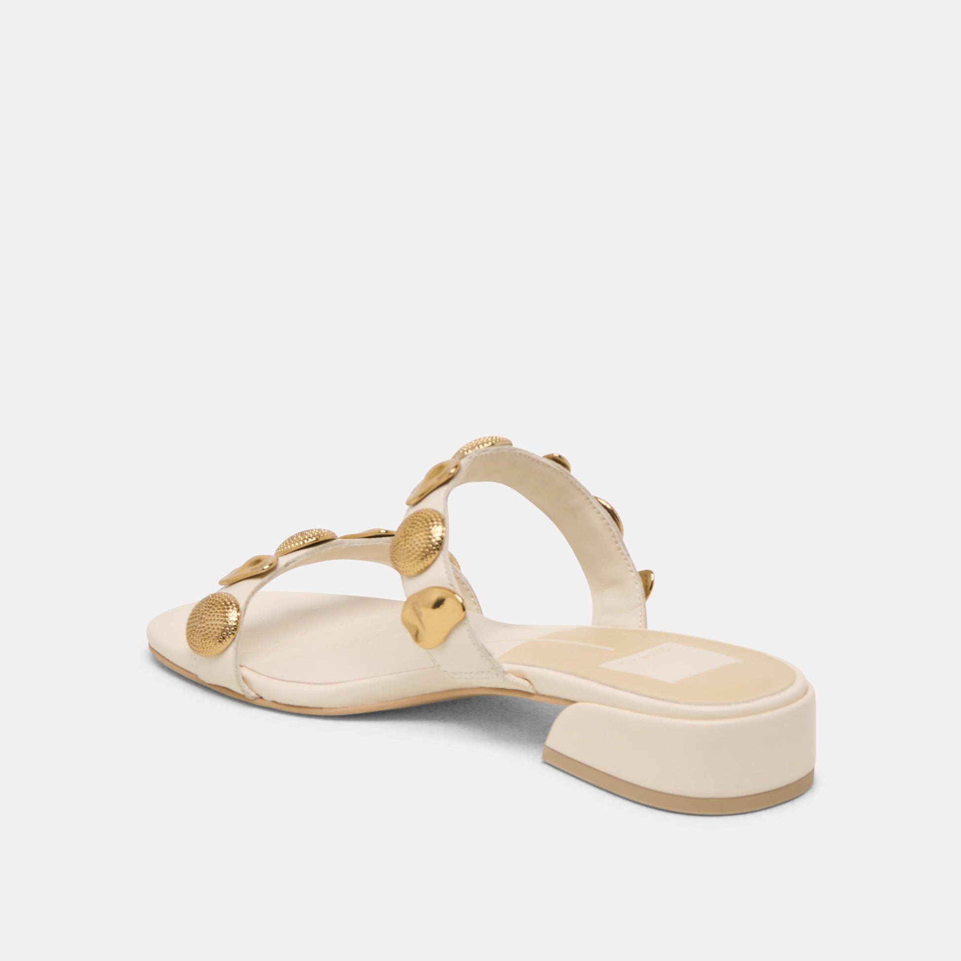 Dolce Vita Farrow Creme Leather Sandals