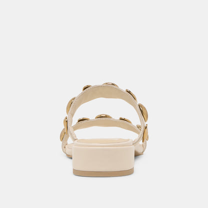 Dolce Vita Farrow Creme Leather Sandals