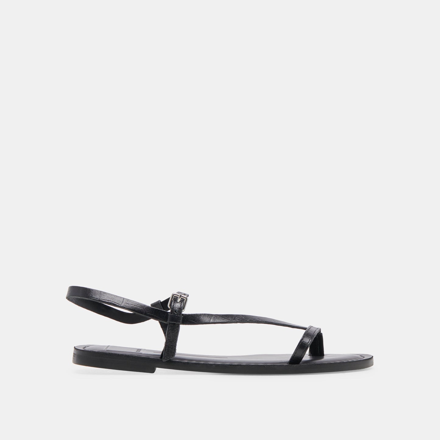 Dolce Vita WANDRE SANDALS NOIR EMBOSSED LEATHER