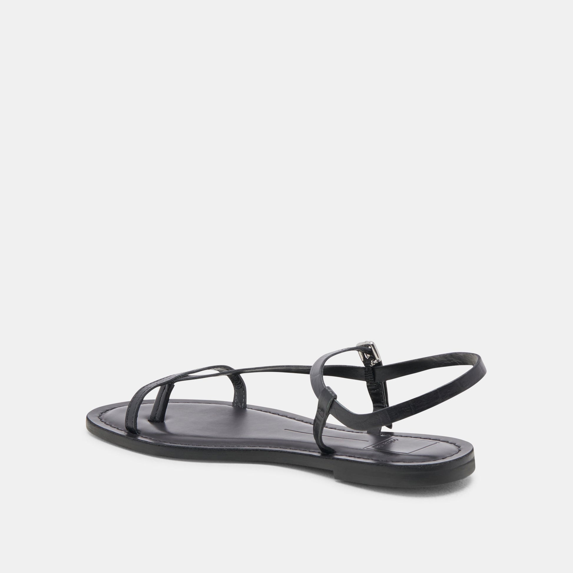 Dolce Vita WANDRE SANDALS NOIR EMBOSSED LEATHER