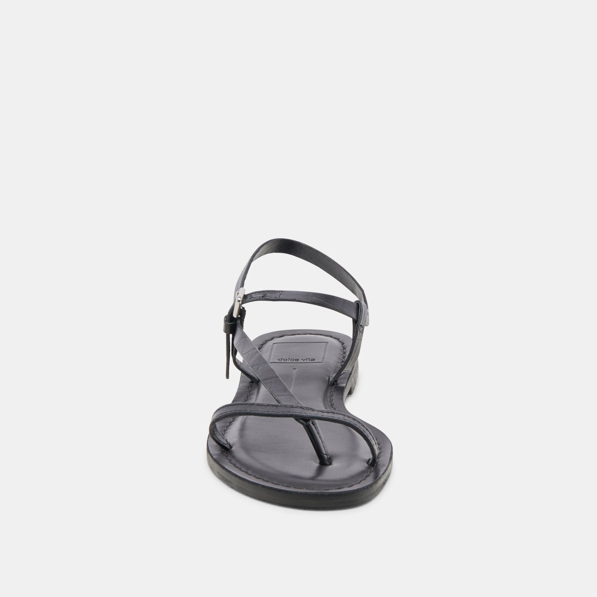 Dolce Vita WANDRE SANDALS NOIR EMBOSSED LEATHER