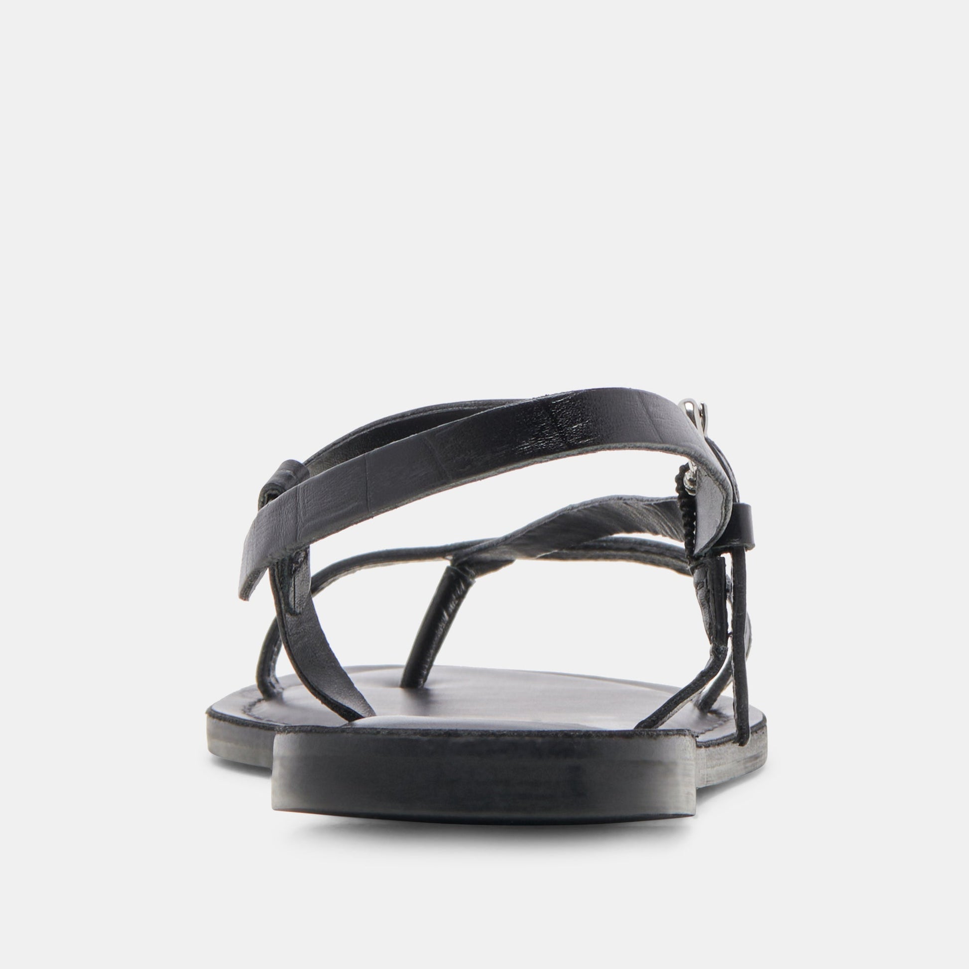Dolce Vita WANDRE SANDALS NOIR EMBOSSED LEATHER