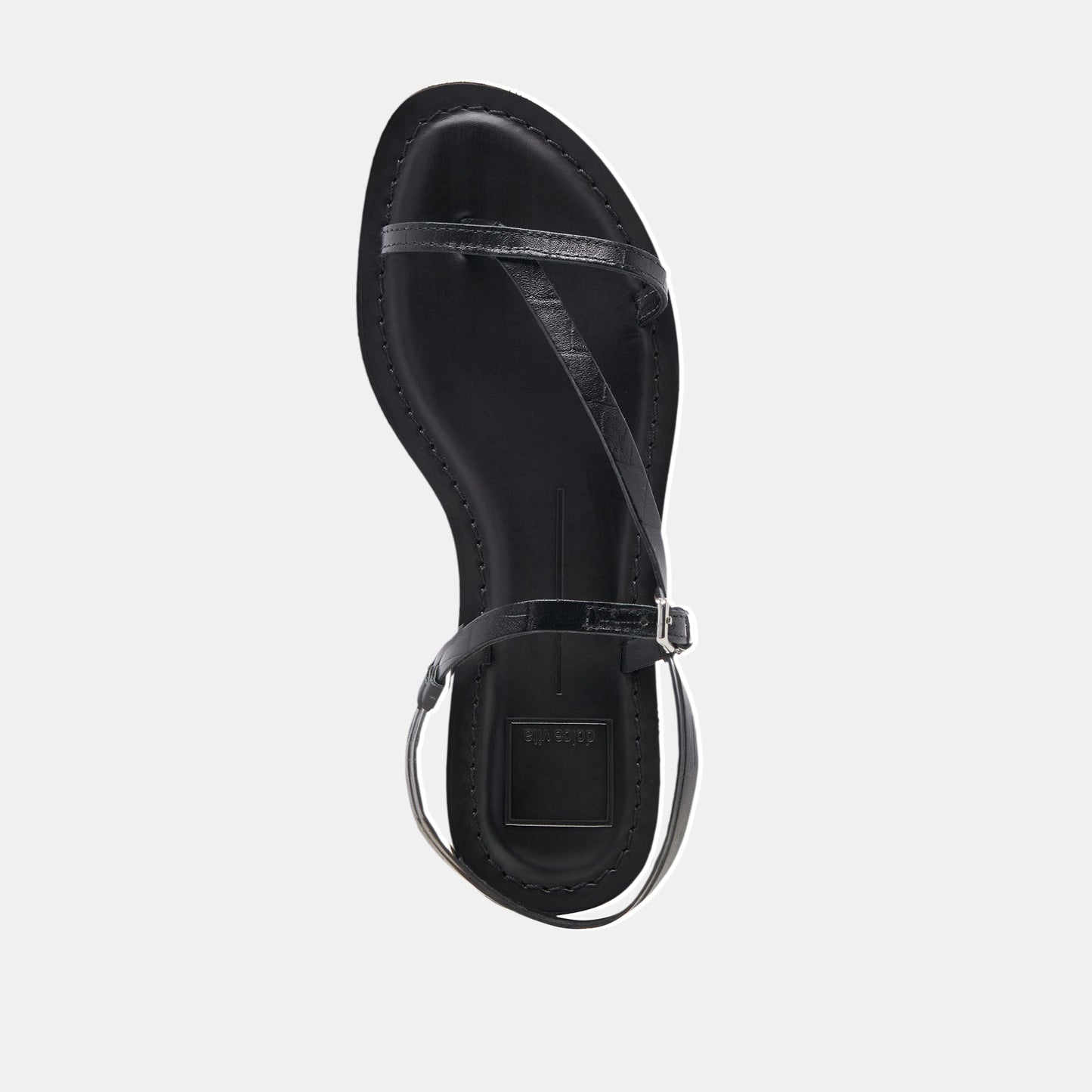 Dolce Vita WANDRE SANDALS NOIR EMBOSSED LEATHER