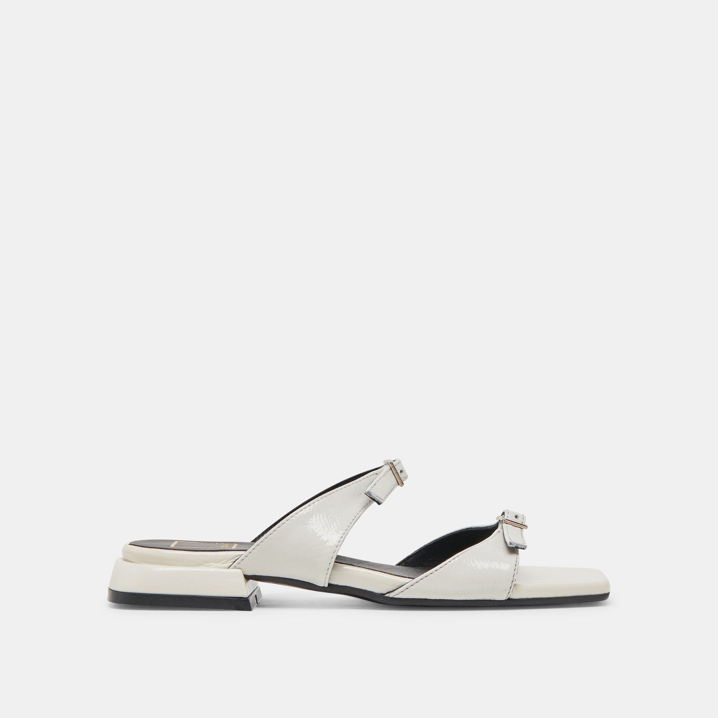 Dolce Vita LAVERN SANDALS OFF WHITE CRINKLE PATENT