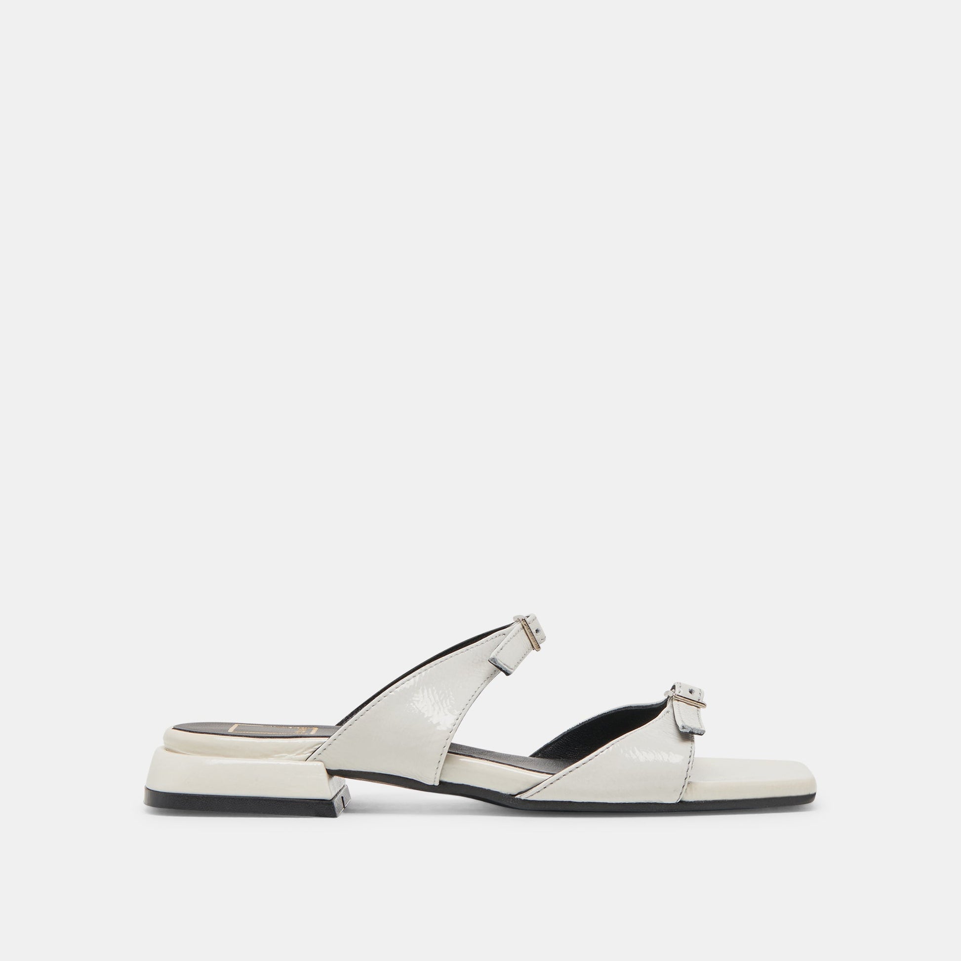 Dolce Vita LAVERN SANDALS OFF WHITE CRINKLE PATENT