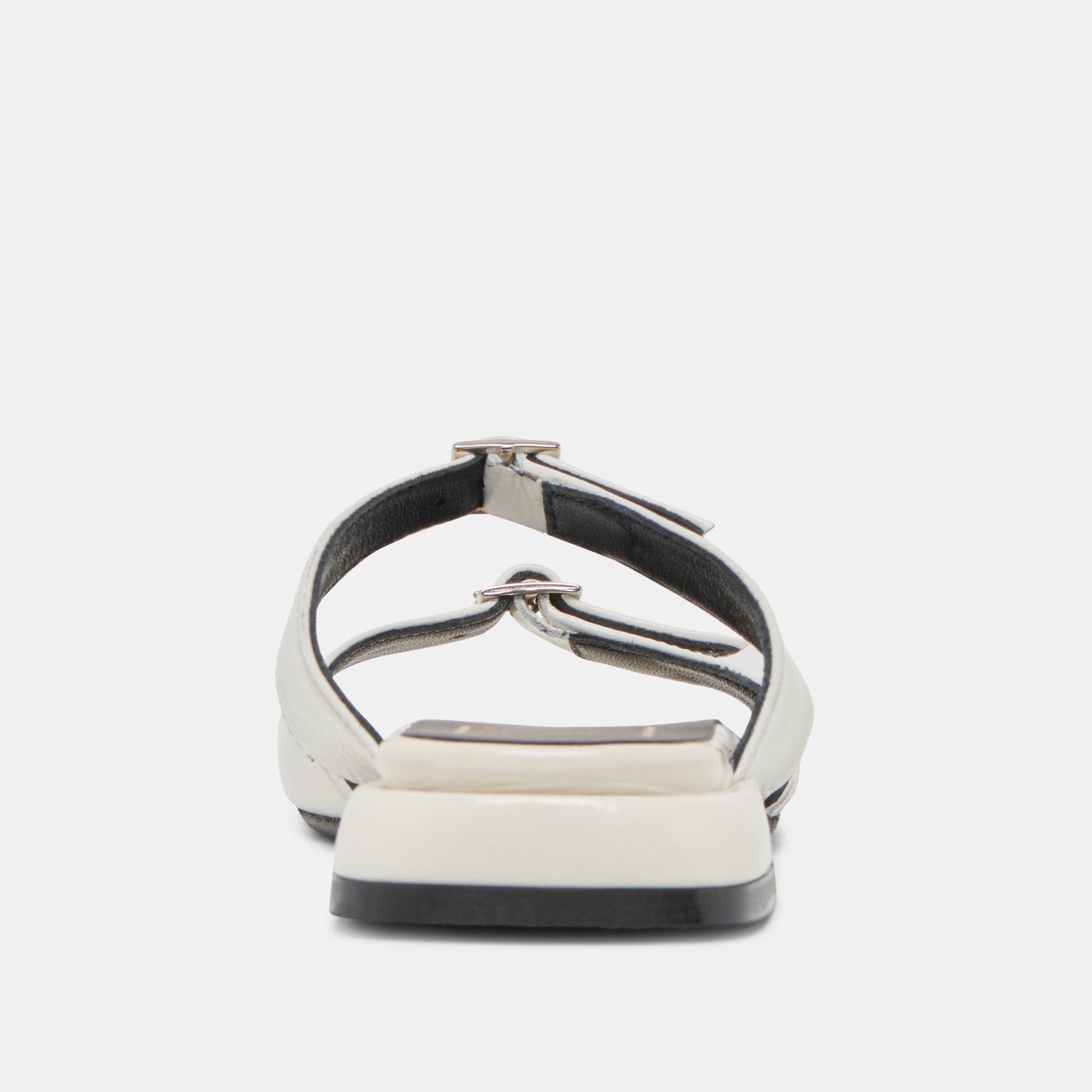 Dolce Vita LAVERN SANDALS OFF WHITE CRINKLE PATENT