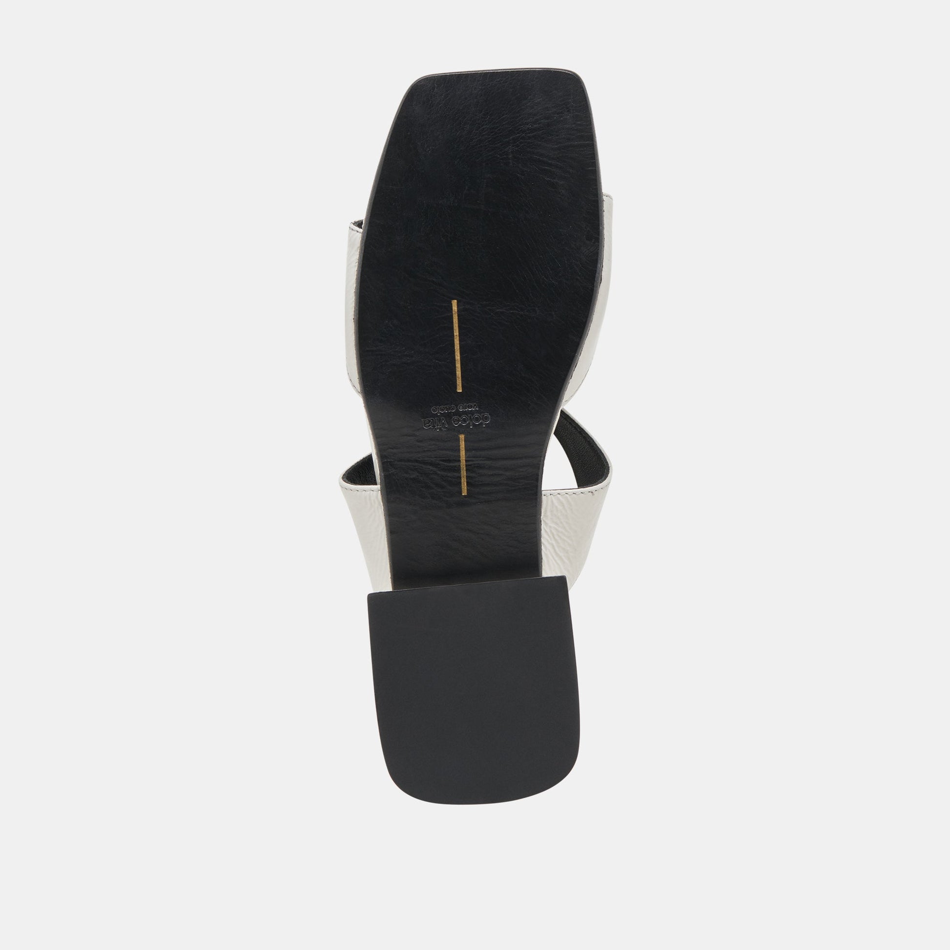 Dolce Vita LAVERN SANDALS OFF WHITE CRINKLE PATENT