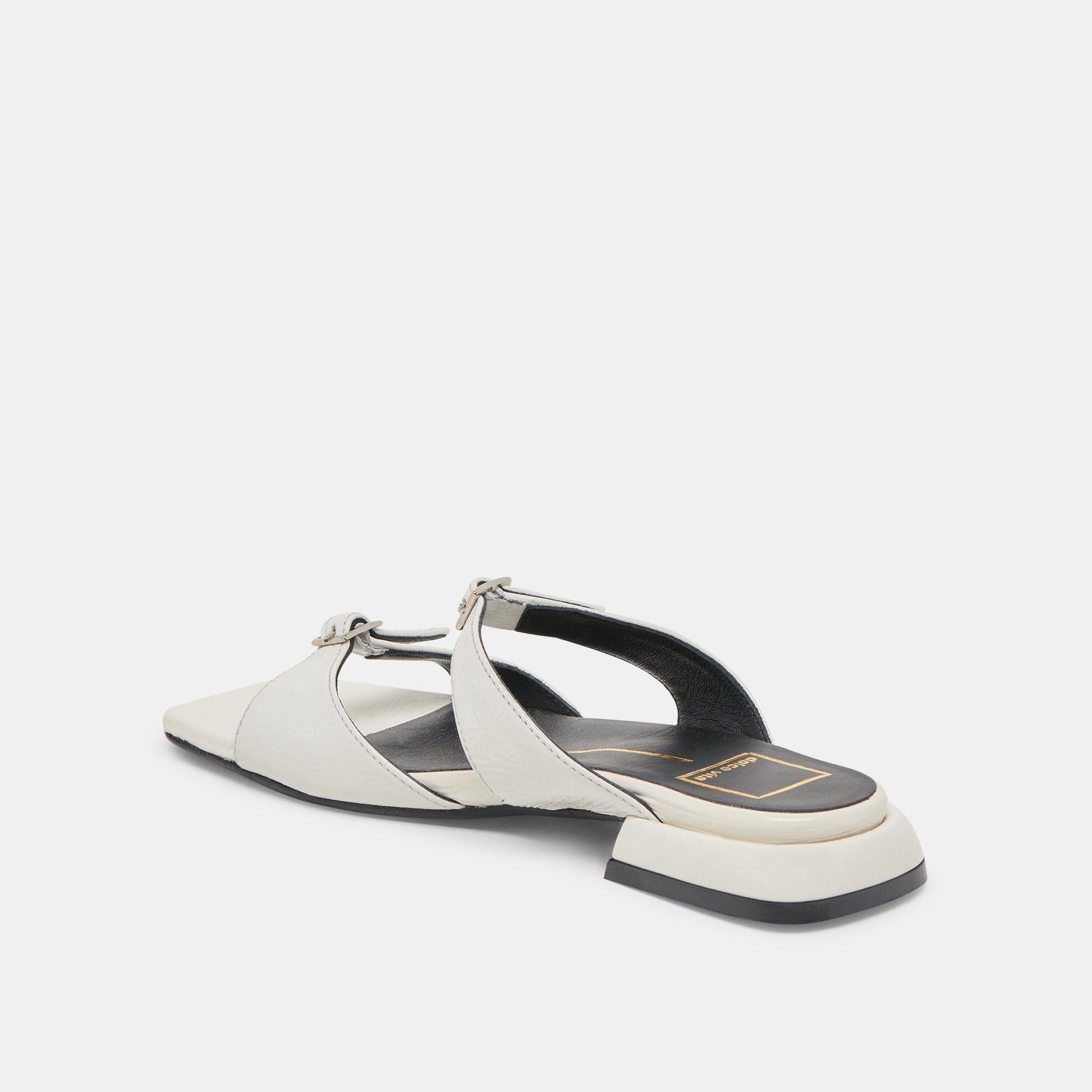 Dolce Vita LAVERN SANDALS OFF WHITE CRINKLE PATENT