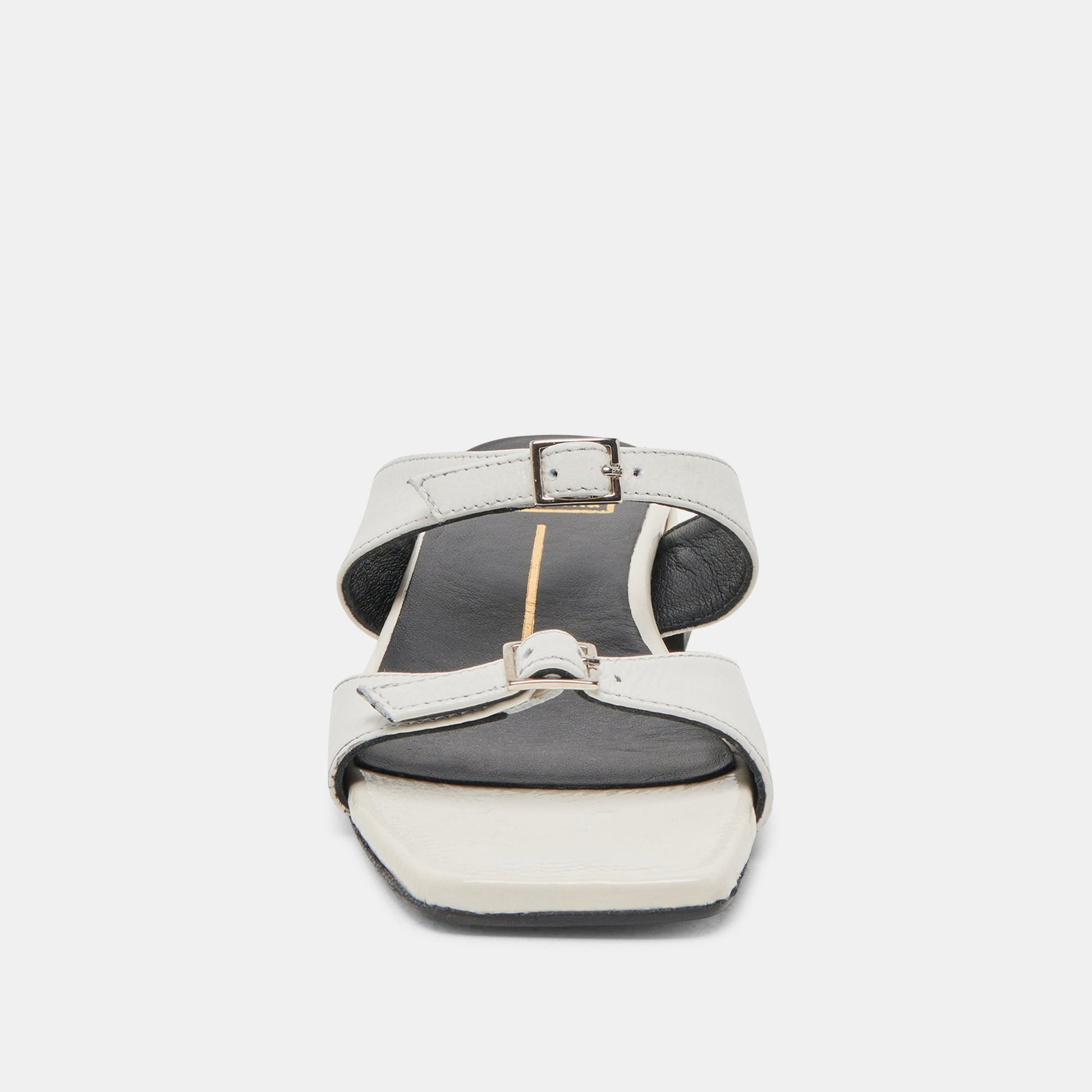 Dolce Vita LAVERN SANDALS OFF WHITE CRINKLE PATENT