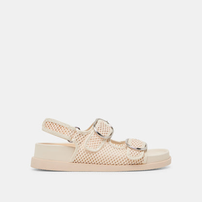 Dolce Vita STARLA MESH SANDALS CREME WOVEN MESH