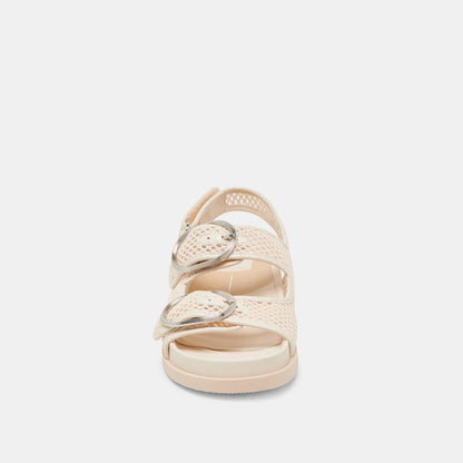 Dolce Vita STARLA MESH SANDALS CREME WOVEN MESH